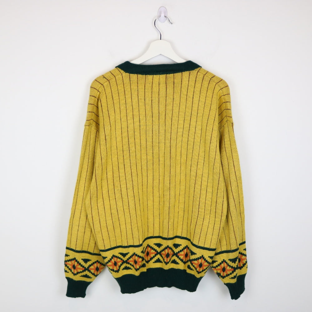 Vintage 80's Passo Collared Knit Sweater - M-NEWLIFE Clothing