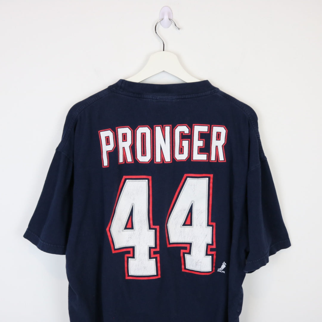 Vintage 00's Edmonton Oilers Pronger Tee - XL-NEWLIFE Clothing