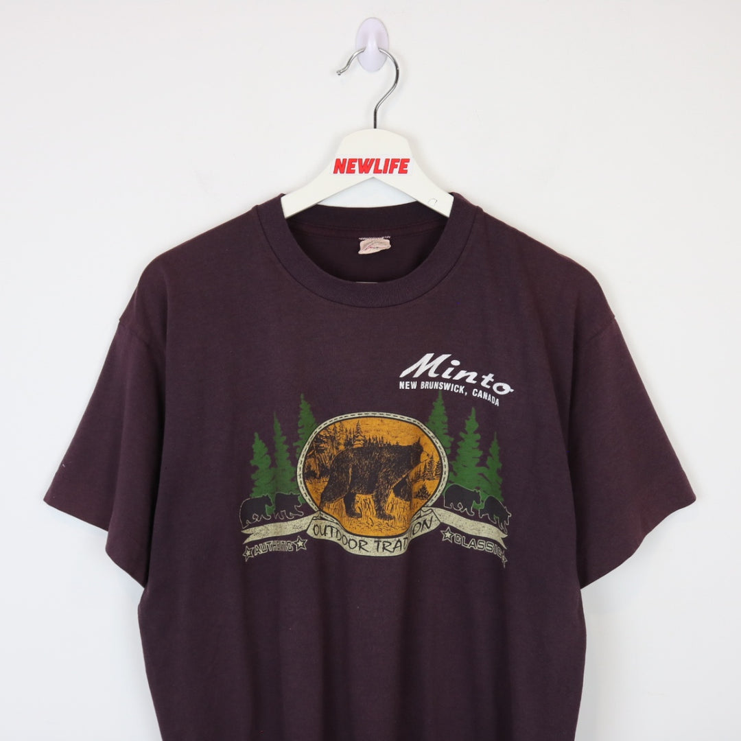 Vintage 80's Minto New Brunswick Nature Tee - L-NEWLIFE Clothing