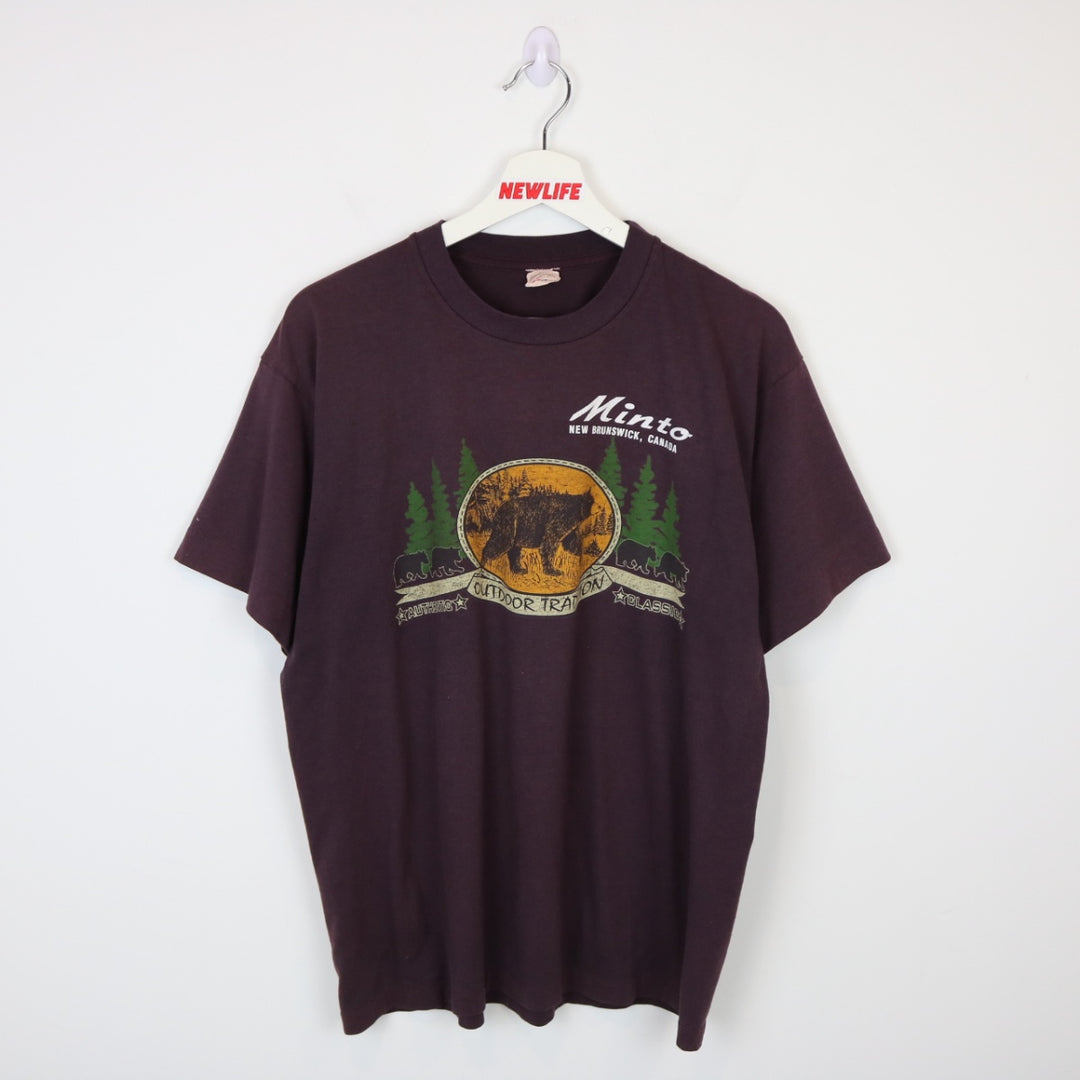 Vintage 80's Minto New Brunswick Nature Tee - L-NEWLIFE Clothing