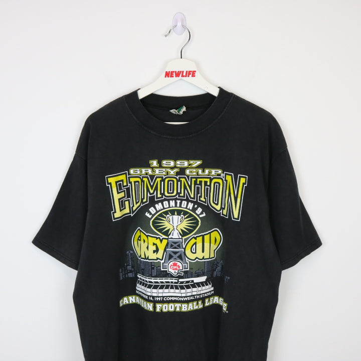 Vintage 1997 Grey Cup Edmonton Tee - L-NEWLIFE Clothing