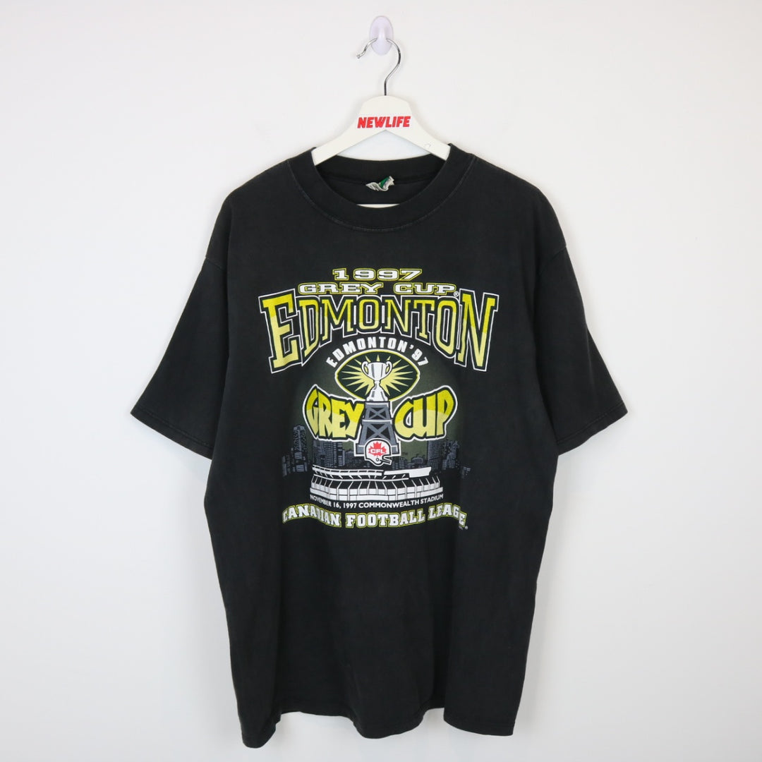 Vintage 1997 Grey Cup Edmonton Tee - L-NEWLIFE Clothing