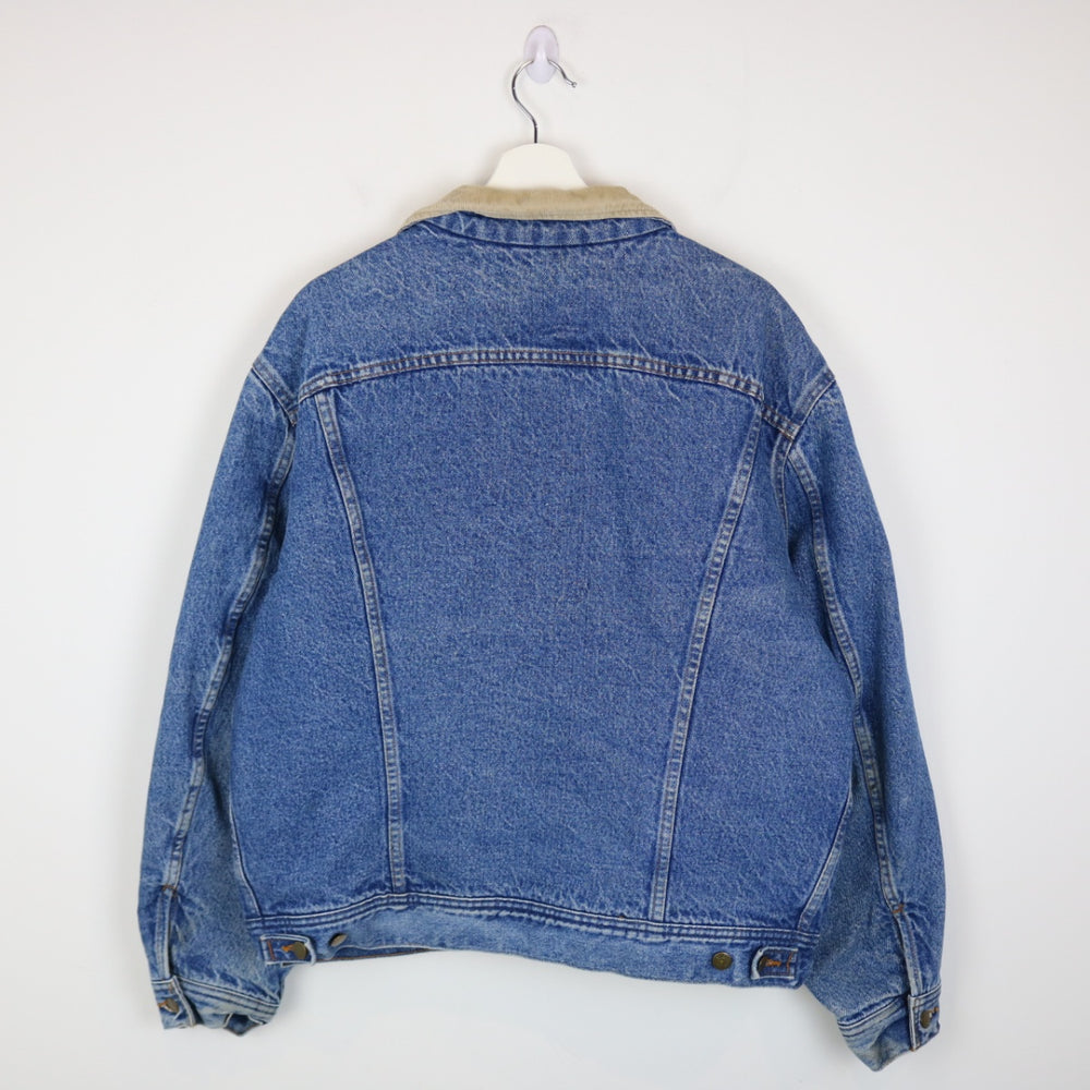 Vintage 90's Storm Rider Mustang Blanket Lined Denim Jacket - L-NEWLIFE Clothing