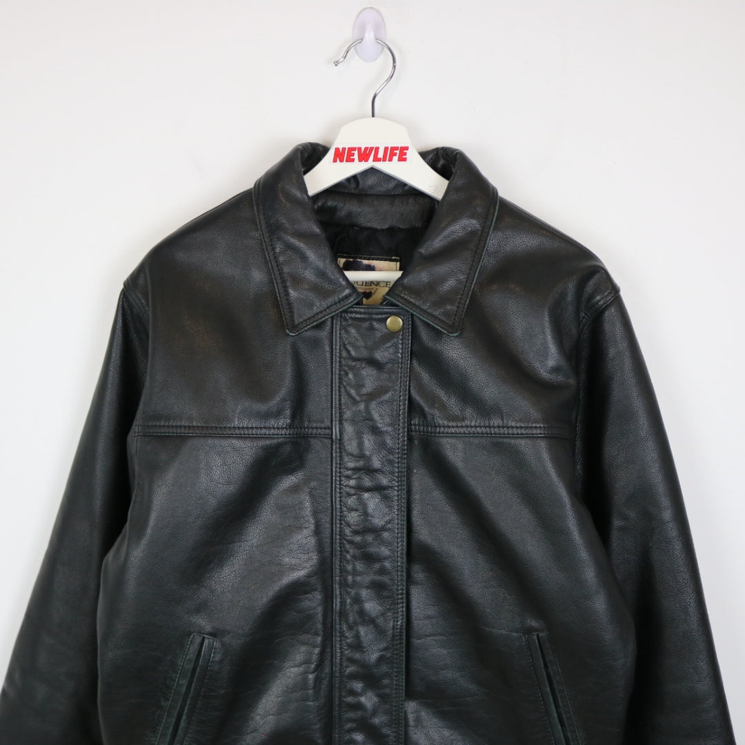 Vintage 80's Sequence Leather Jacket - M-NEWLIFE Clothing