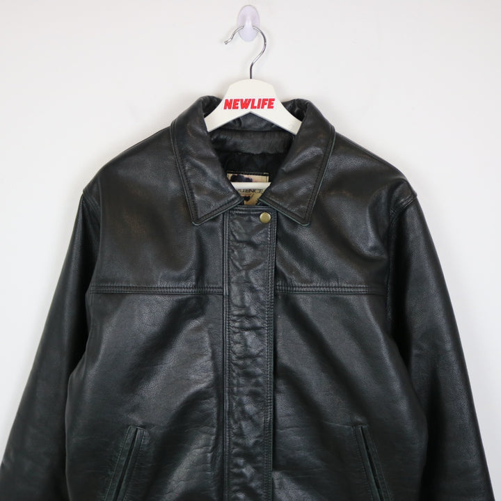 Vintage 80's Sequence Leather Jacket - M-NEWLIFE Clothing