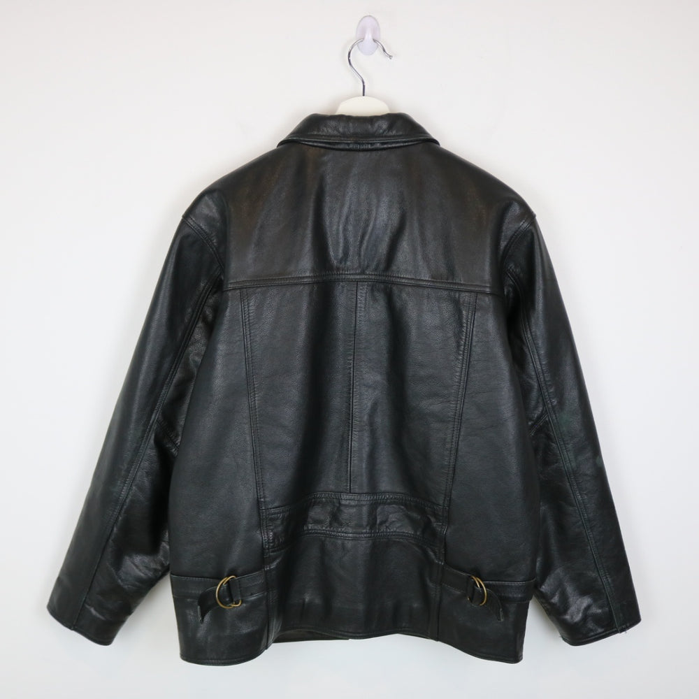 Vintage 80's Sequence Leather Jacket - M-NEWLIFE Clothing