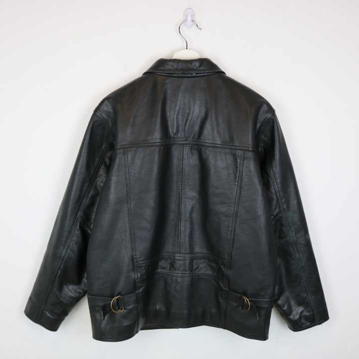 Vintage 80's Sequence Leather Jacket - M-NEWLIFE Clothing