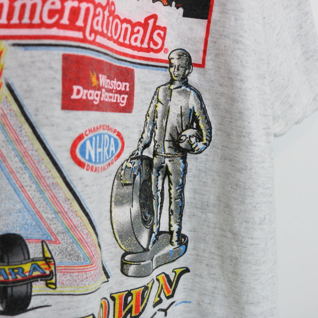 Vintage 1991 Summer Nationals Drag Racing Tee - L-NEWLIFE Clothing