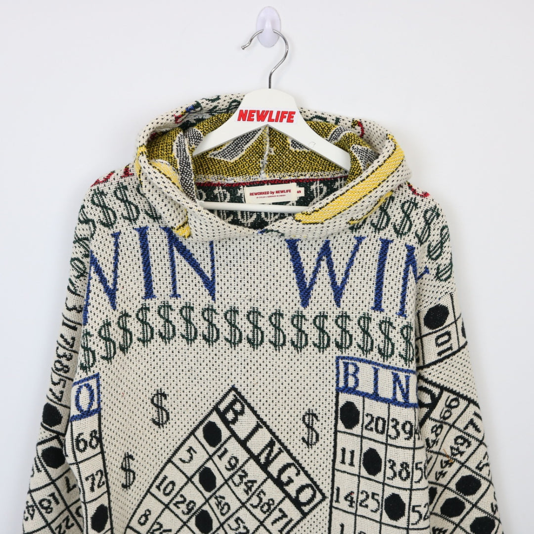 Reworked Vintage Bingo Tapestry Hoodie - S-NEWLIFE Clothing