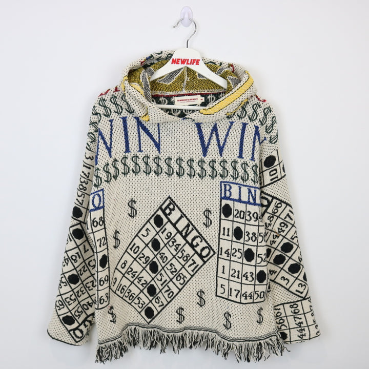 Reworked Vintage Bingo Tapestry Hoodie - S-NEWLIFE Clothing