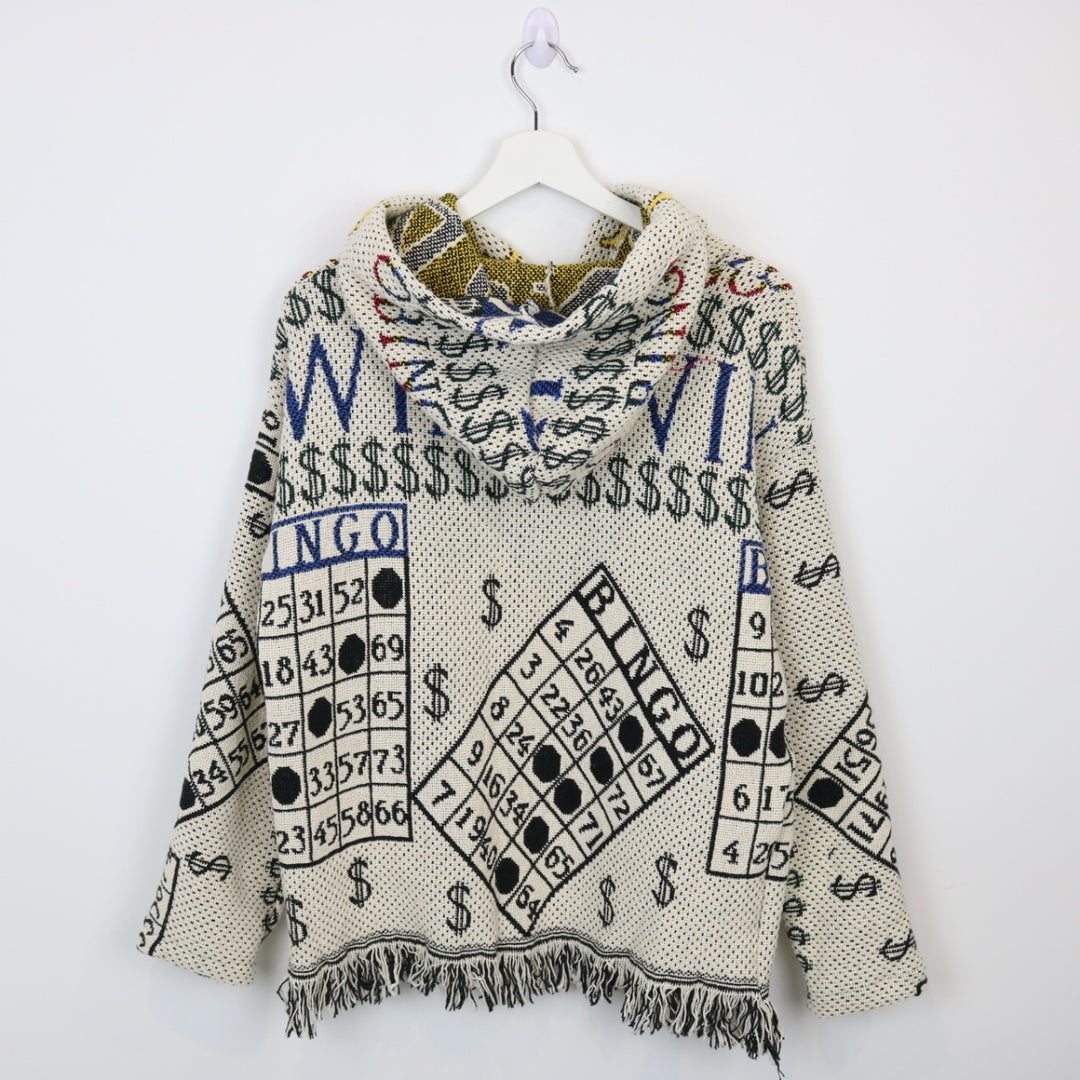 Reworked Vintage Bingo Tapestry Hoodie - S-NEWLIFE Clothing