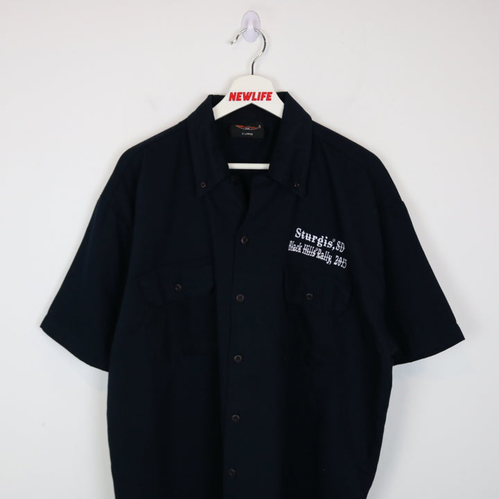 2015 Sturgis Black Hills Rally Short Sleeve Button Up - XL-NEWLIFE Clothing