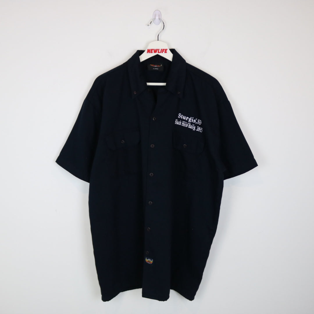 2015 Sturgis Black Hills Rally Short Sleeve Button Up - XL-NEWLIFE Clothing