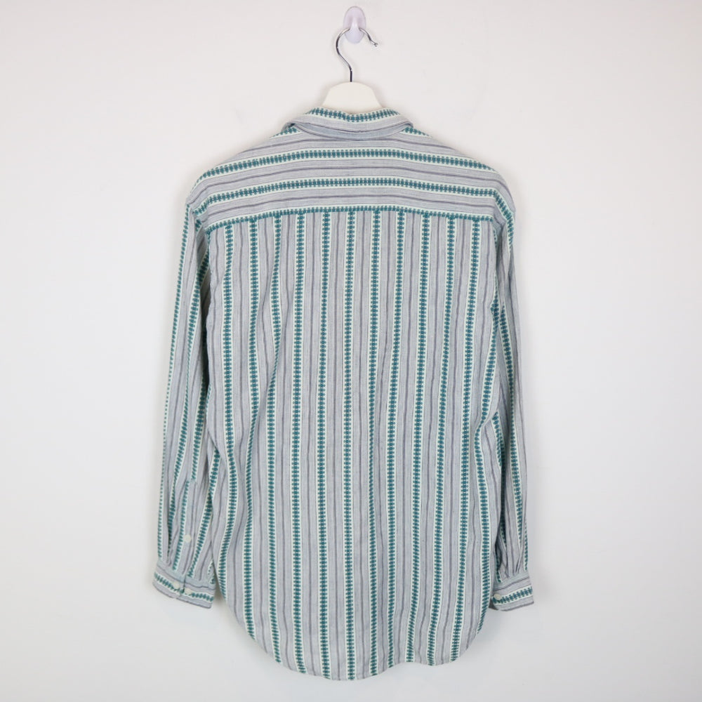 Vintage 80's Nino Foriero Striped Button Up - S-NEWLIFE Clothing
