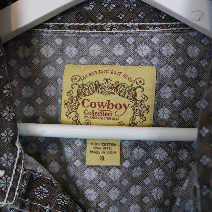 Vintage 00's Lammles Cowboy Collection Western Button Up - L-NEWLIFE Clothing