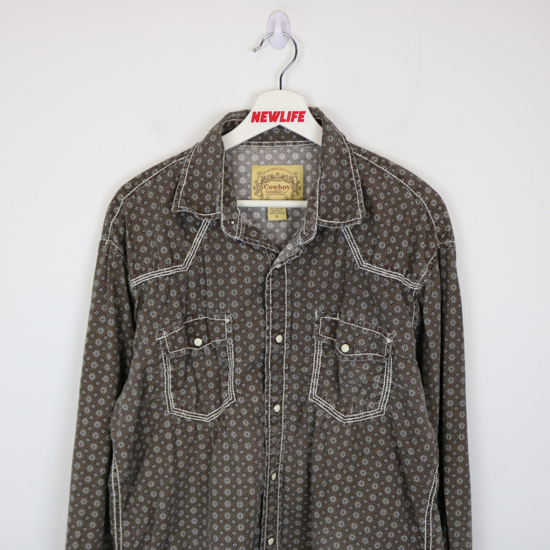 Vintage 00's Lammles Cowboy Collection Western Button Up - L-NEWLIFE Clothing