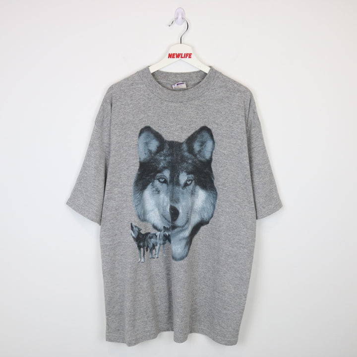 Vintage 90's Wolf Nature Tee - XL-NEWLIFE Clothing