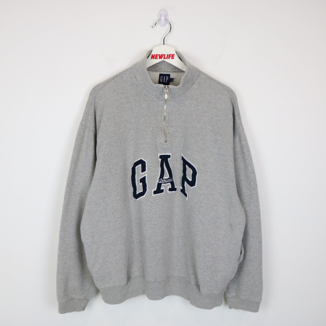Vintage 90's GAP Athletic Quarter Zip Sweater - XL-NEWLIFE Clothing