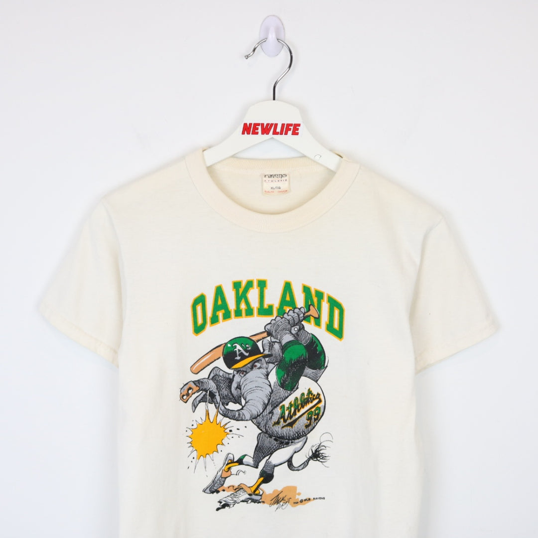 Vintage 80's Oakland Athletics MLB Tee - XS-NEWLIFE Clothing