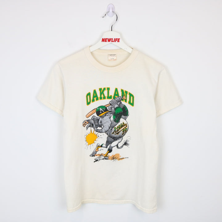 Vintage 80's Oakland Athletics MLB Tee - XS-NEWLIFE Clothing