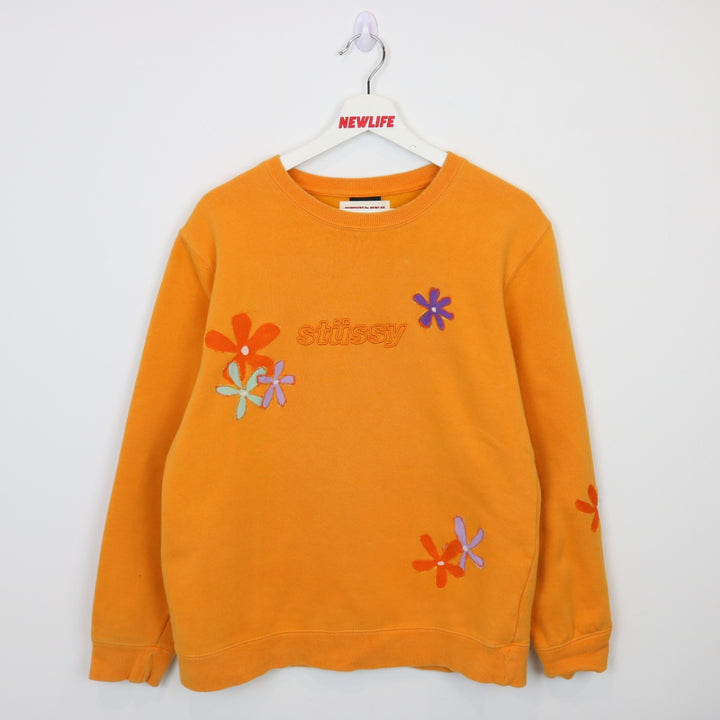 Reworked Stussy Flower Crewneck - S/M-NEWLIFE Clothing