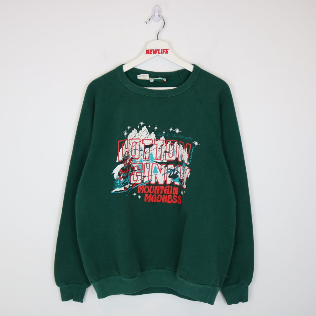 Vintage 90's Cotton Ginny Mountain Madness Crewneck - L-NEWLIFE Clothing