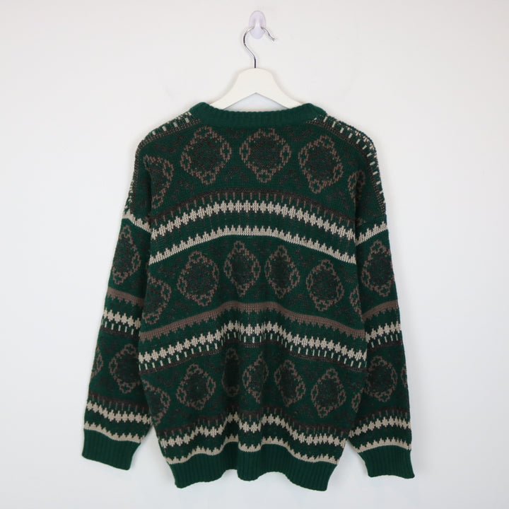 Vintage 80's Bassin Patterned Knit Sweater - M/L-NEWLIFE Clothing
