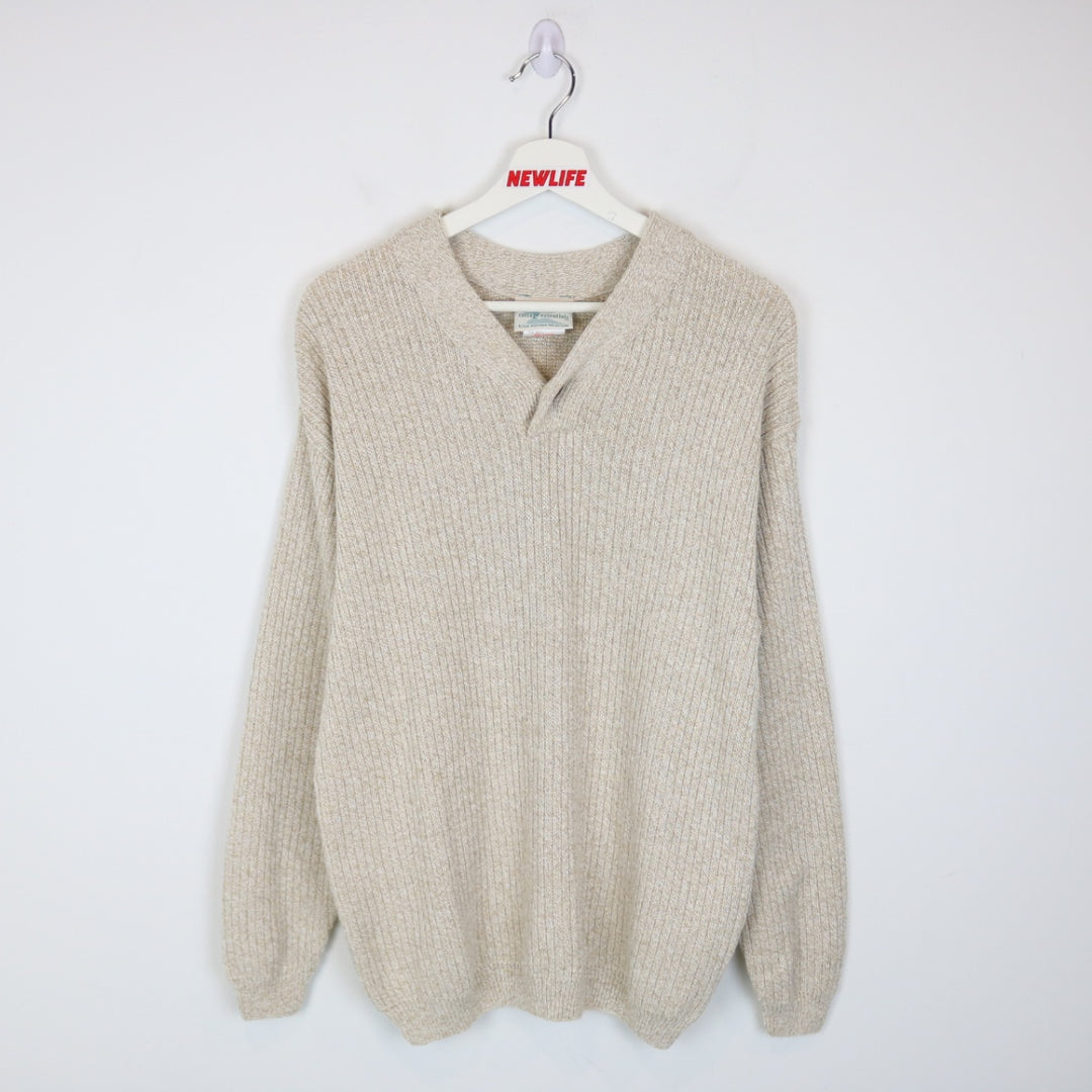 Vintage 90's Cottage Essentials Knit Sweater - M-NEWLIFE Clothing