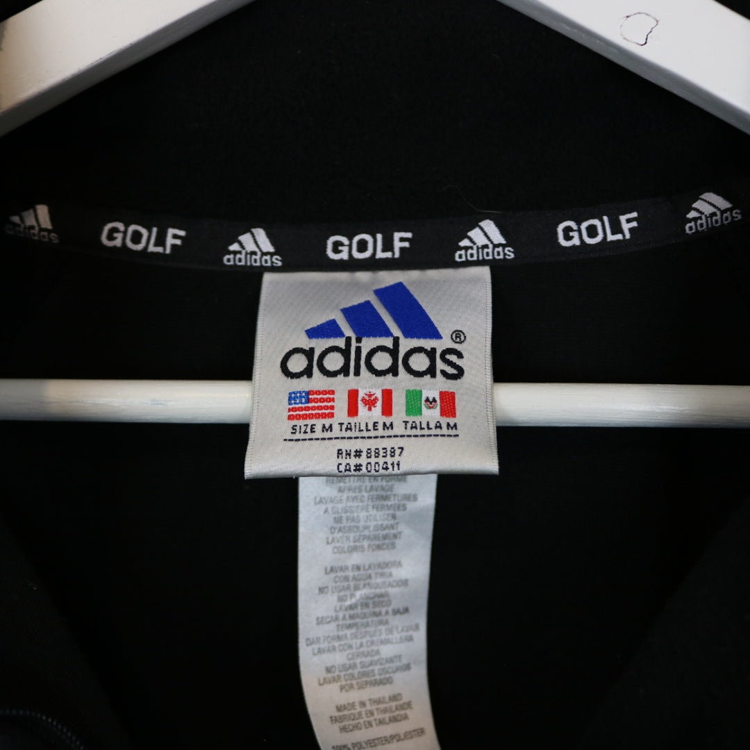 Vintage 90's Adidas Golf Quarter Zip Fleece Sweater - L-NEWLIFE Clothing