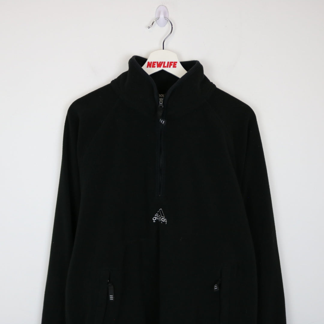 Vintage 90's Adidas Golf Quarter Zip Fleece Sweater - L-NEWLIFE Clothing