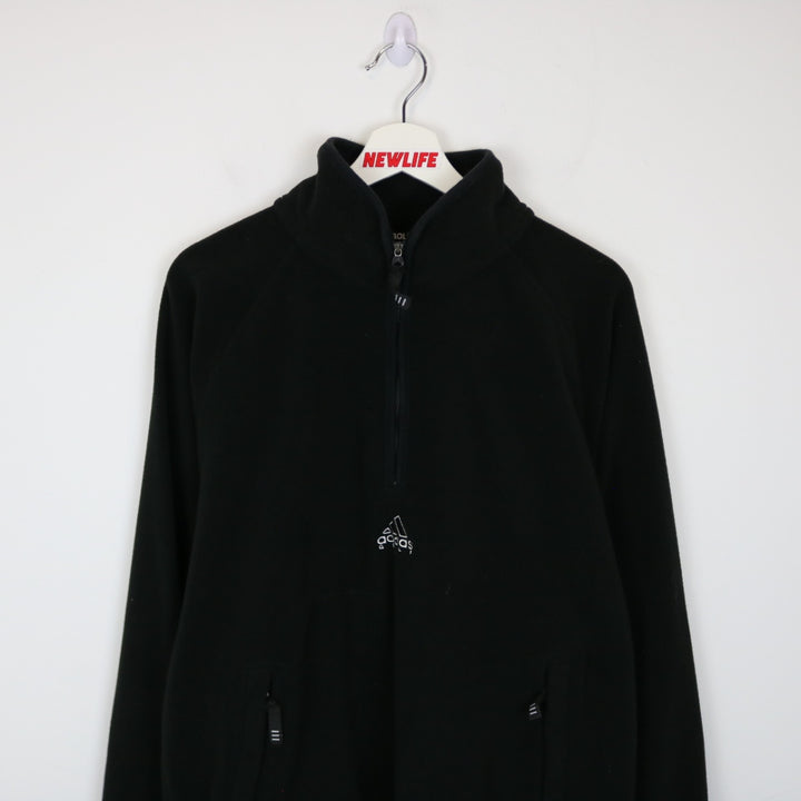 Vintage 90's Adidas Golf Quarter Zip Fleece Sweater - L-NEWLIFE Clothing