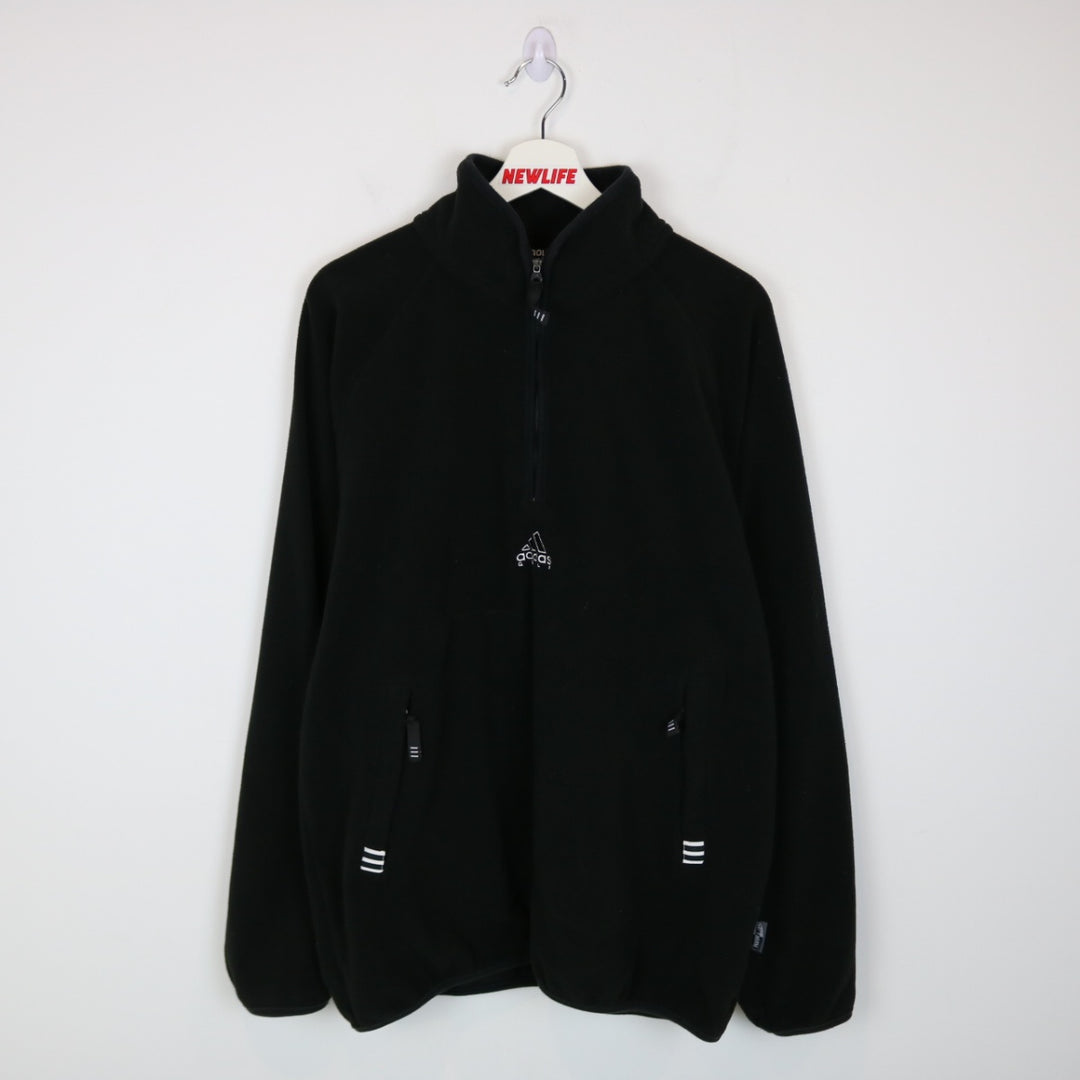 Vintage 90's Adidas Golf Quarter Zip Fleece Sweater - L-NEWLIFE Clothing