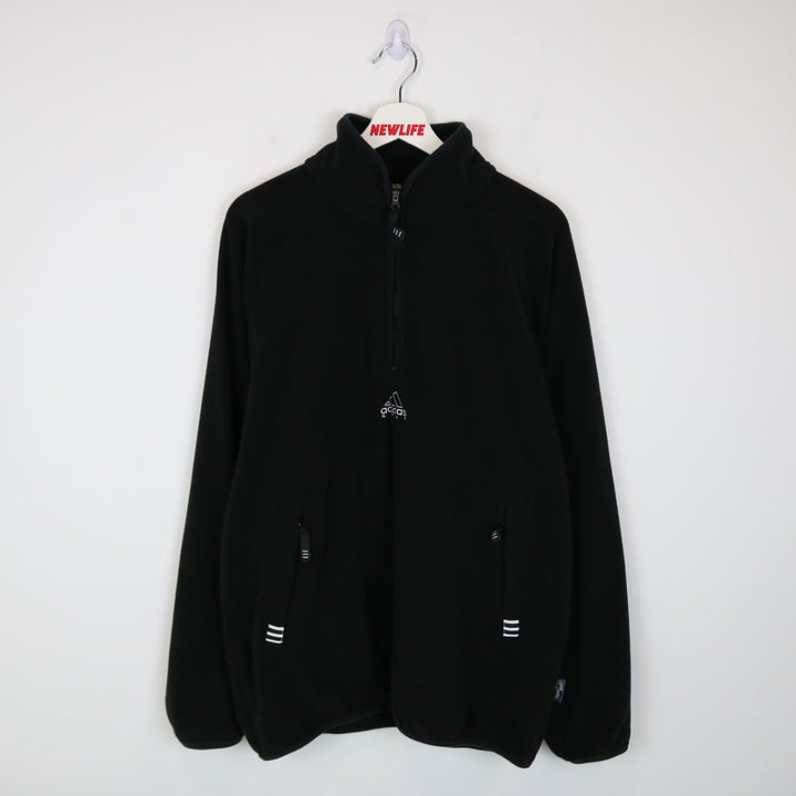 Vintage 90's Adidas Golf Quarter Zip Fleece Sweater - L-NEWLIFE Clothing