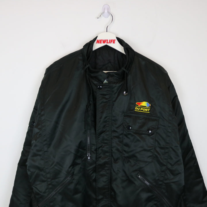 Vintage 80's Dupont Racing Satin Puffer Jacket - L/XL-NEWLIFE Clothing