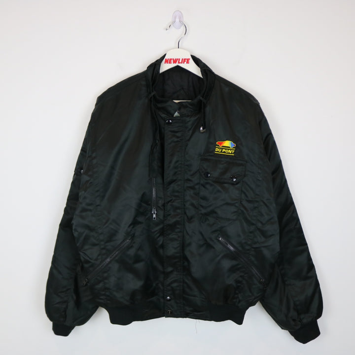Vintage 80's Dupont Racing Satin Puffer Jacket - L/XL-NEWLIFE Clothing