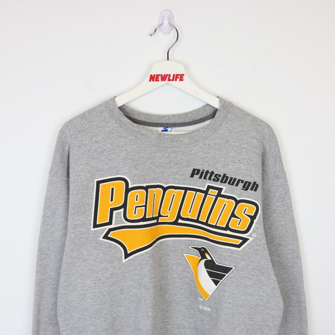 Vintage 90's Pittsburgh Penguins Starter Crewneck - M-NEWLIFE Clothing