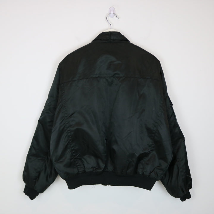 Vintage 80's Dupont Racing Satin Puffer Jacket - L/XL-NEWLIFE Clothing