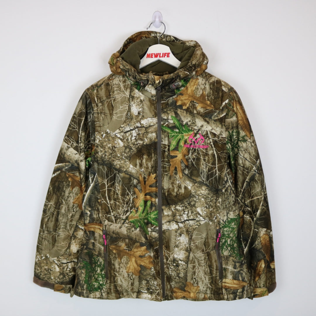 Y2K Real Tree Camo Fleece Lined Jacket - M-NEWLIFE Clothing