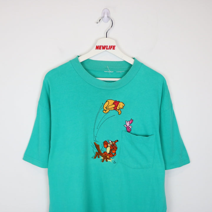 Vintage 90's Disney Winnie the Pooh Pocket Tee - L-NEWLIFE Clothing