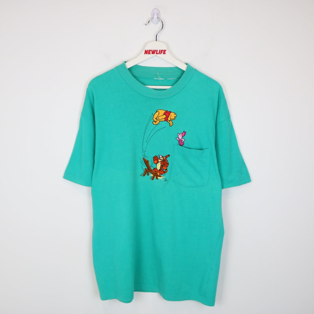 Vintage 90's Disney Winnie the Pooh Pocket Tee - L-NEWLIFE Clothing