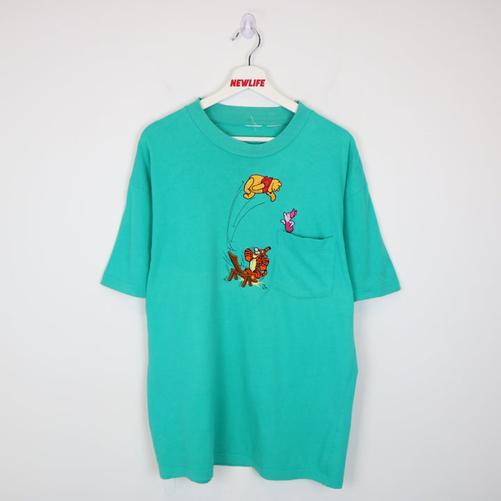 Vintage 90's Disney Winnie the Pooh Pocket Tee - L-NEWLIFE Clothing