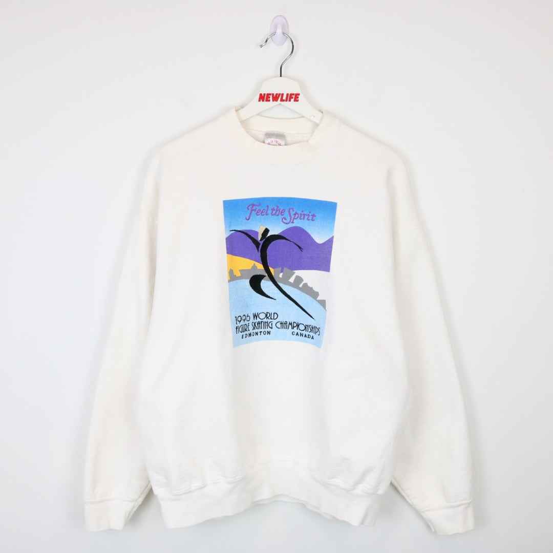 Vintage 1996 World Figure Skating Championship Crewneck - L-NEWLIFE Clothing