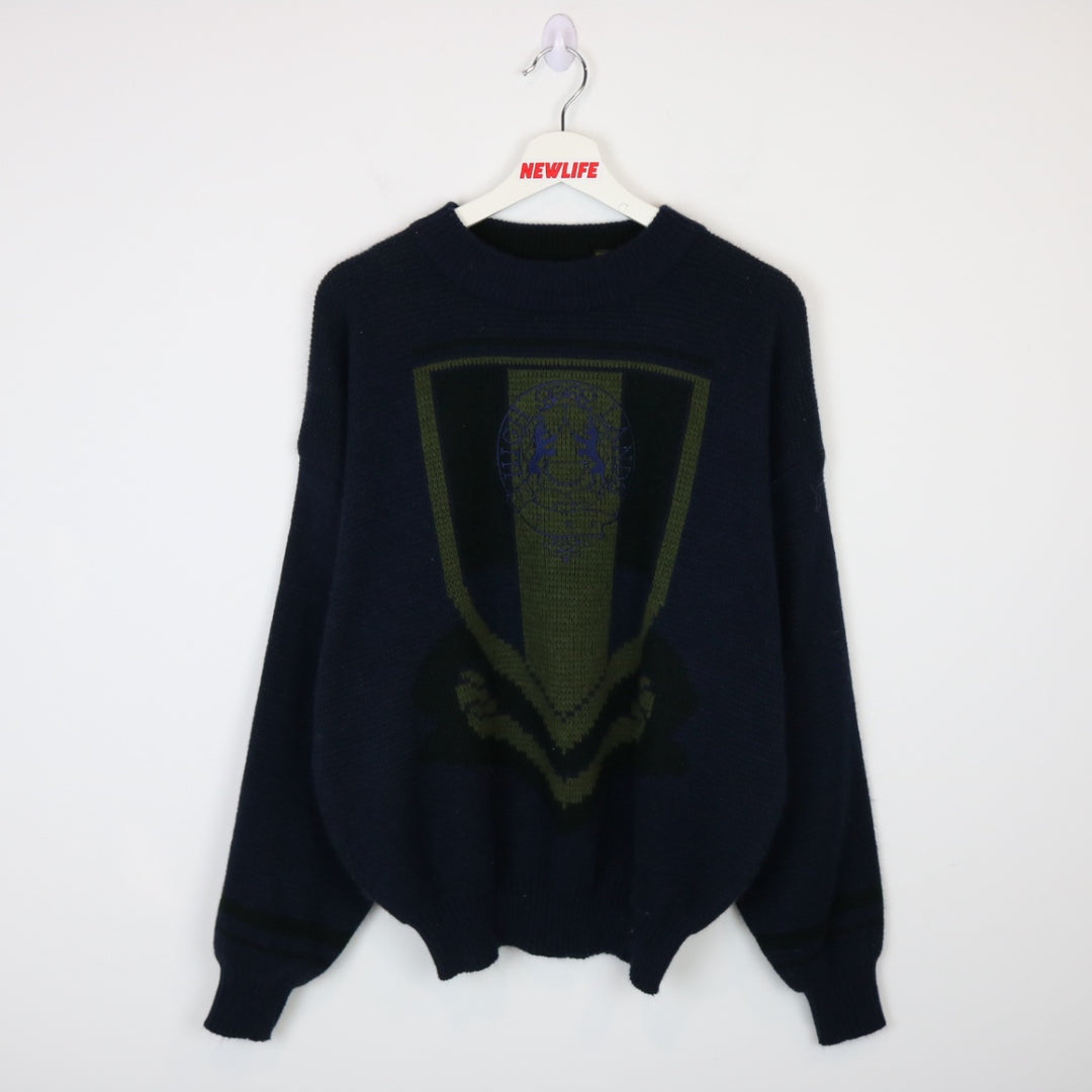 Vintage 80's Highlands Patterned Knit Sweater - M/L-NEWLIFE Clothing