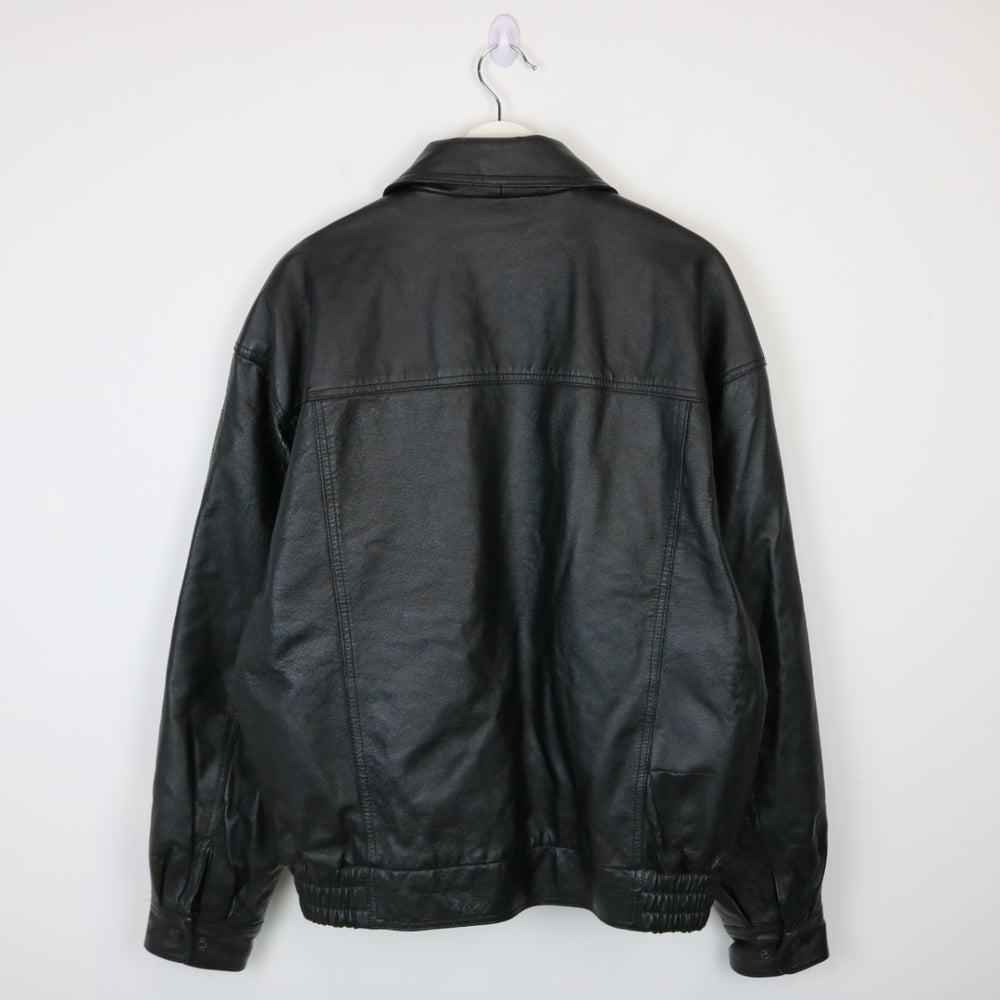 Vintage Canada Sportswear Leather Jacket - L-NEWLIFE Clothing