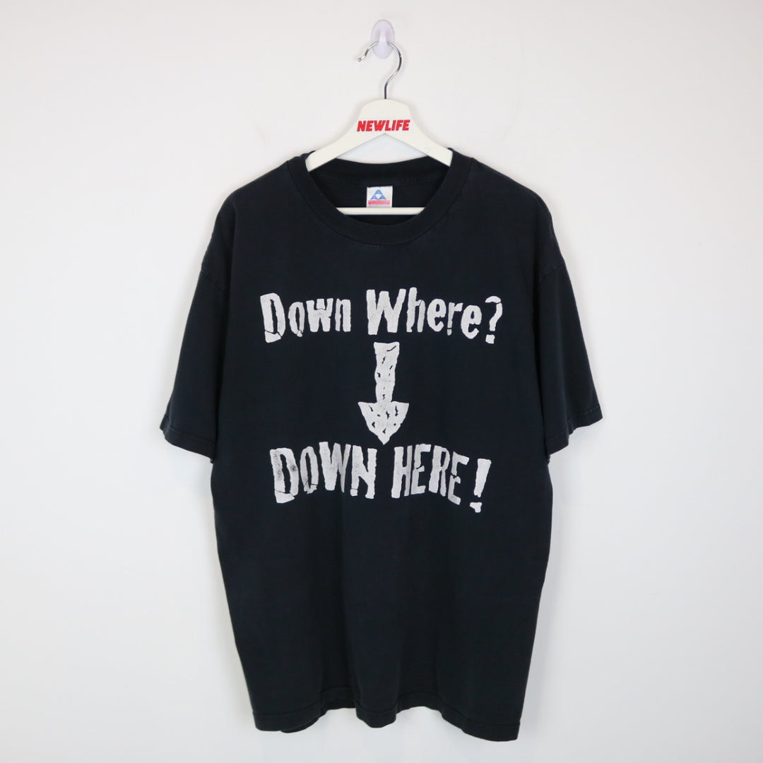 Vintage 1998 D-Generation X Down Where Down Here WWF Tee - XL-NEWLIFE Clothing