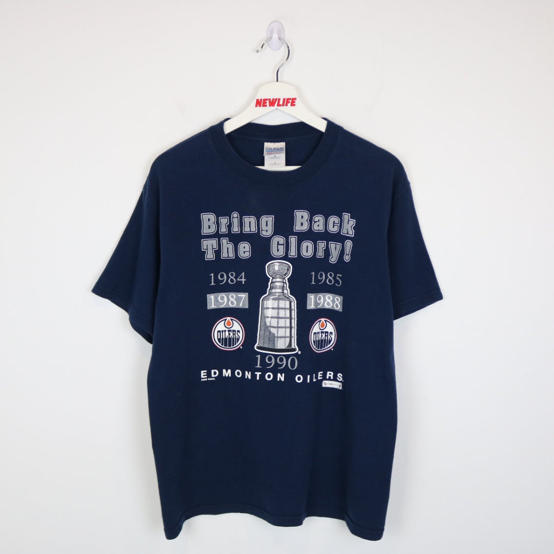 Vintage 2006 Edmonton Oilers Bring Back the Glory Tee - M-NEWLIFE Clothing