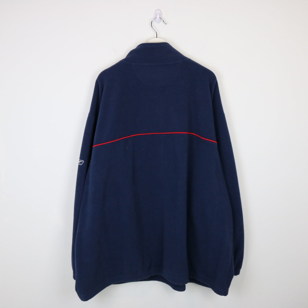 Vintage 00's Edmonton Oilers Quarter Zip Fleece Sweater - 4XL-NEWLIFE Clothing