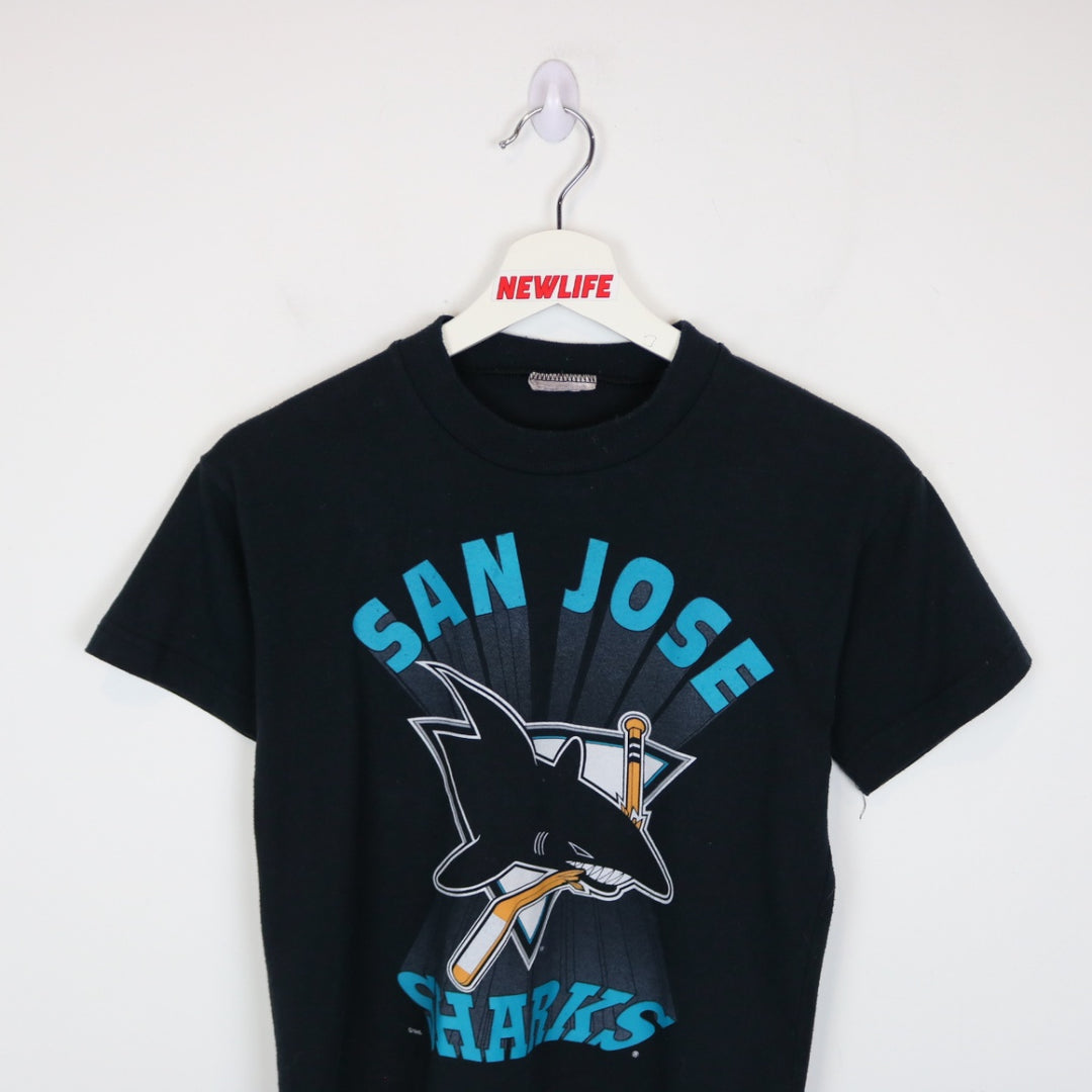 Vintage 90's San Jose Sharks NHL Tee - S-NEWLIFE Clothing