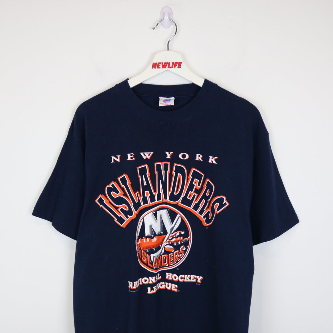 Vintage 90's New York Islanders NHL Tee - L-NEWLIFE Clothing