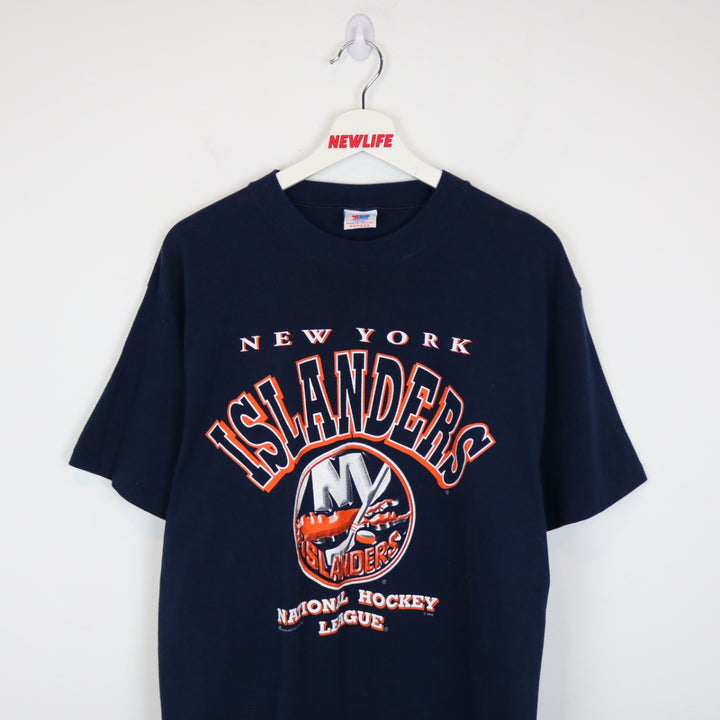 Vintage 90's New York Islanders NHL Tee - L-NEWLIFE Clothing